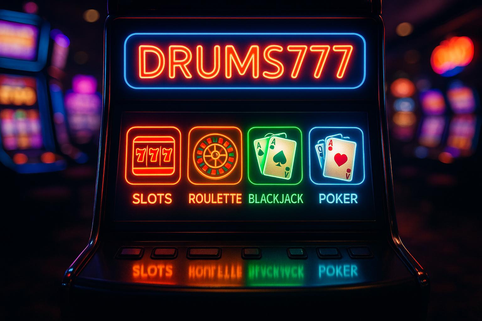 Jogos de cassino online inovadores e emocionantes na DRUMS777
